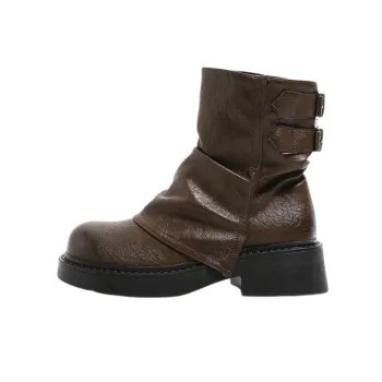 Retro Plain Martin Boot