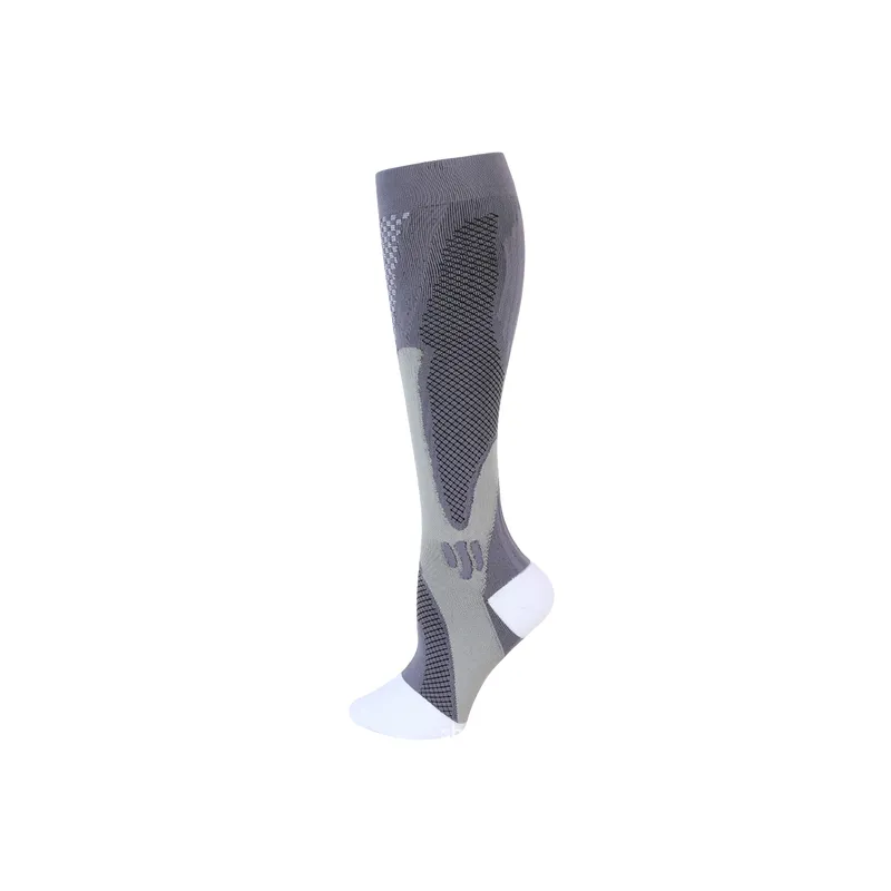 Sporty Simple Nylon Yarn Mid Calf Sock-9