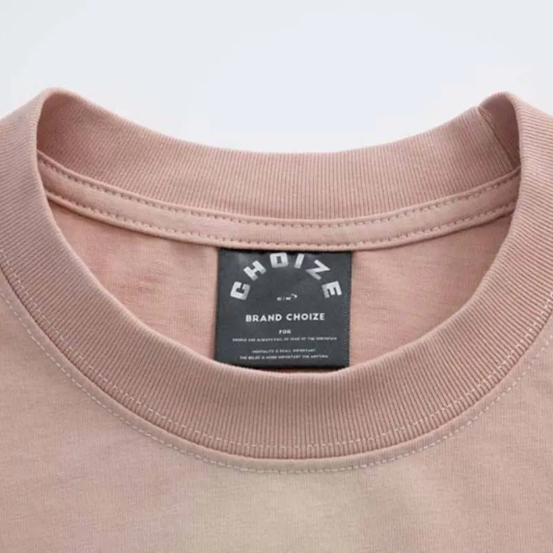 Fashionable Loose Cotton Blended Fabric T Shirt-4