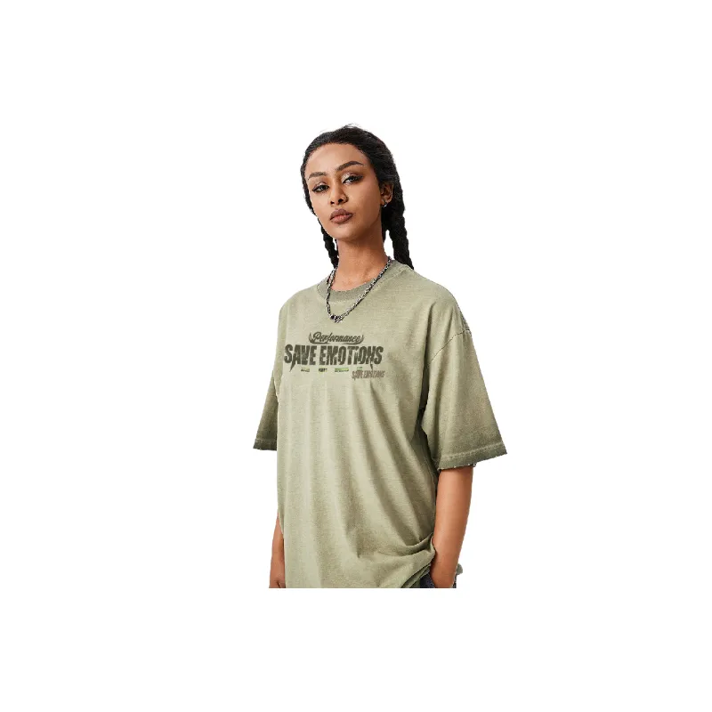 Casual Loose 100% Cotton T Shirt Unisex-12
