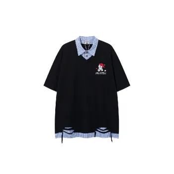 Retro Casual Cotton Blended Fabric T Shirt Unisex