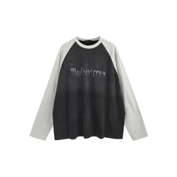 Contrast Color Retro T Shirt