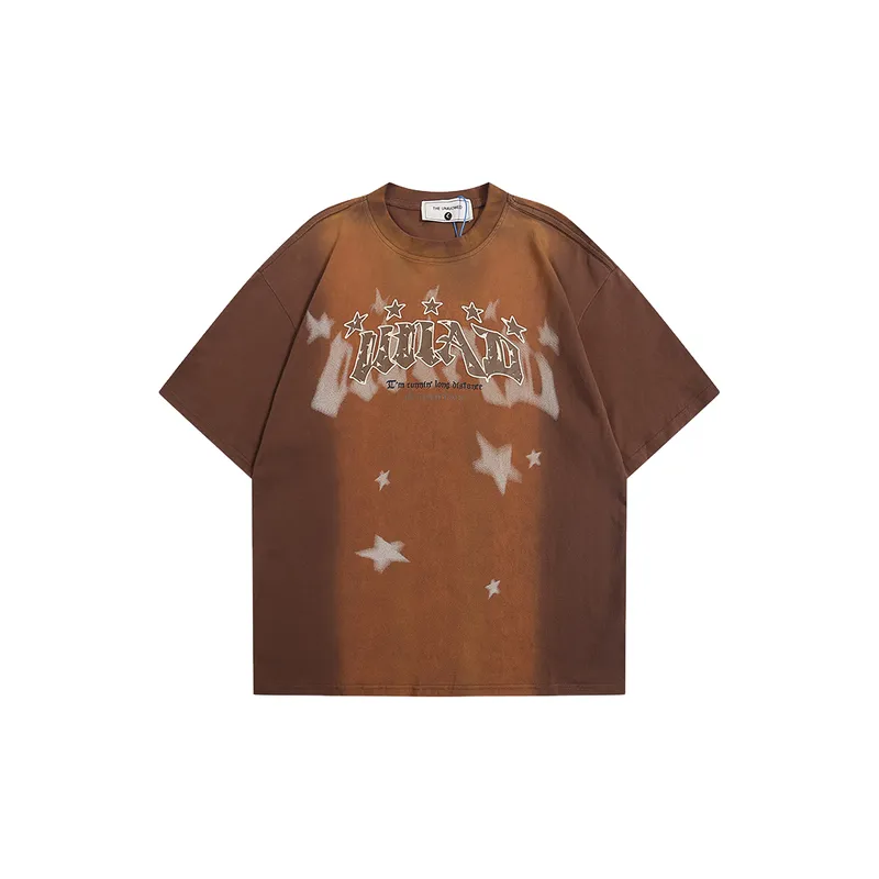 Versatile Letter Printing Couple T Shirt