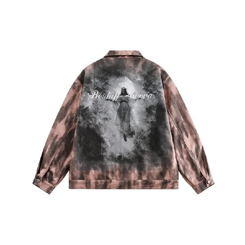 Fashionable Loose Blended Synthetic Fabrics Jacket-1
