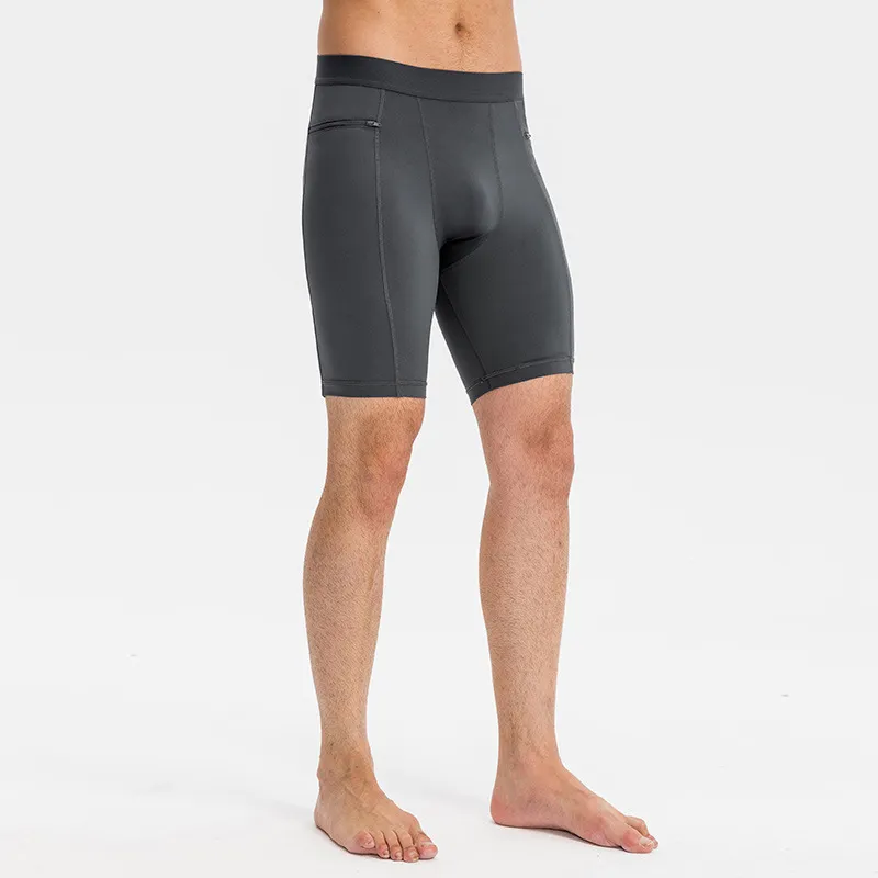 Simple Plain Polyester Sports Shorts-4