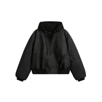Retro Loose PU Quilted Jacket