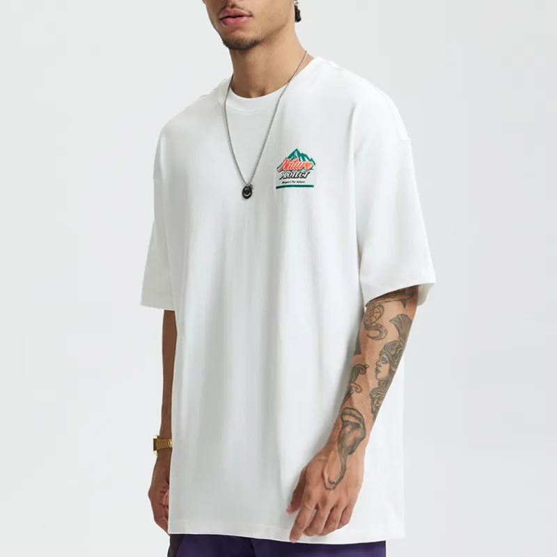 Casual Loose 100% Cotton T Shirt-4