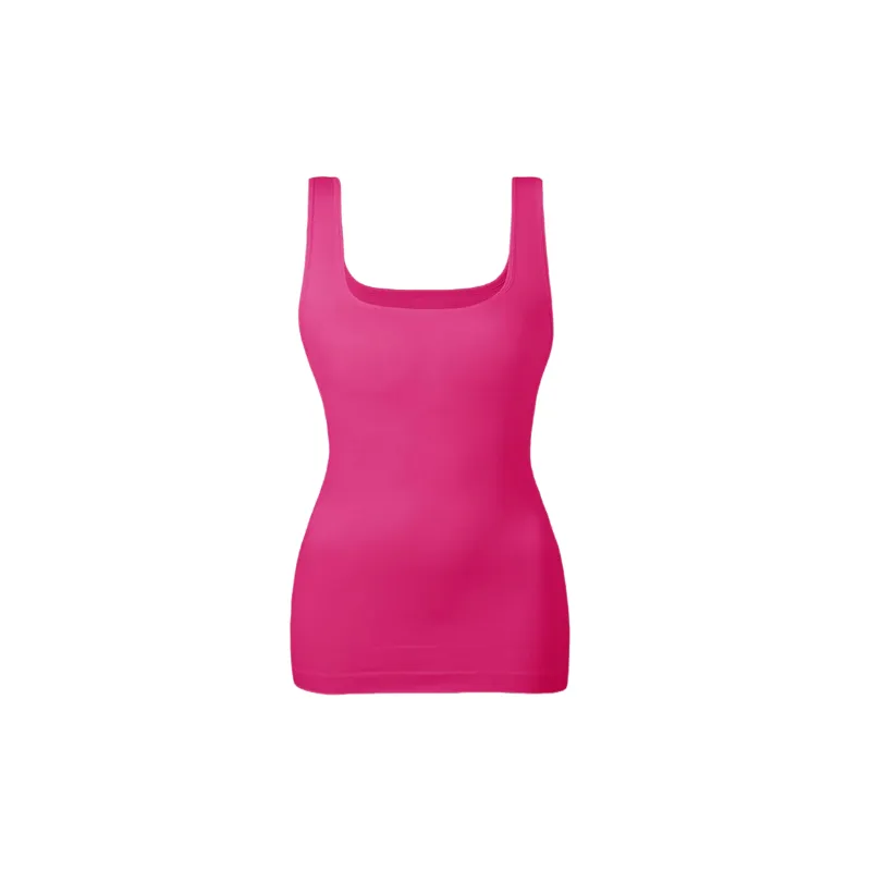 Simple Plain Milk Fiber Vest Women-1