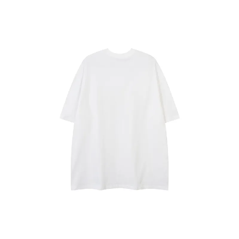 Casual Loose Combed Cotton T-Shirt-1