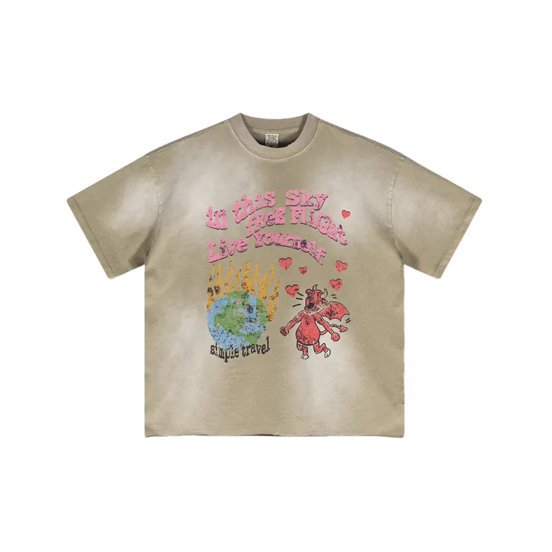 Basics Fashionable 100% Cotton T Shirt-0