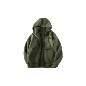 Zipper Thickened Velvet Warm Casual Hoodie