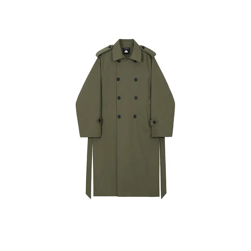 Trench Mid length Over the knee Loose Coat-0