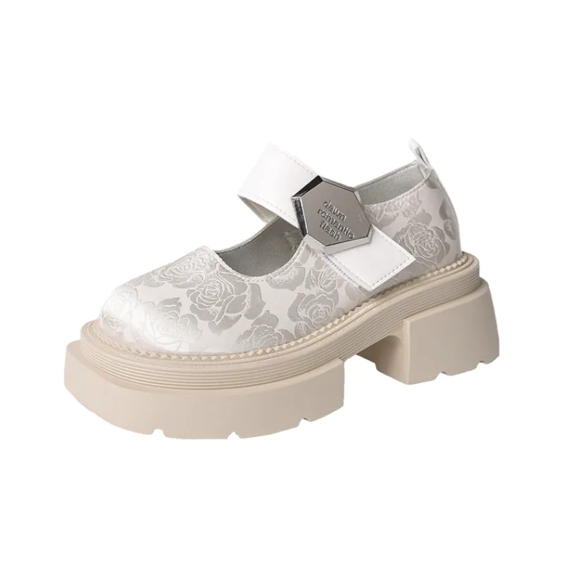 Retro Floral Mary Jane Shoes-3