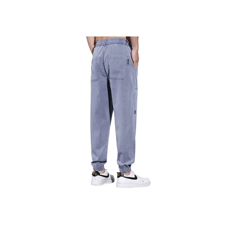 Elastic Waist Drawstring AComfortable Casual Cropped Pants-13