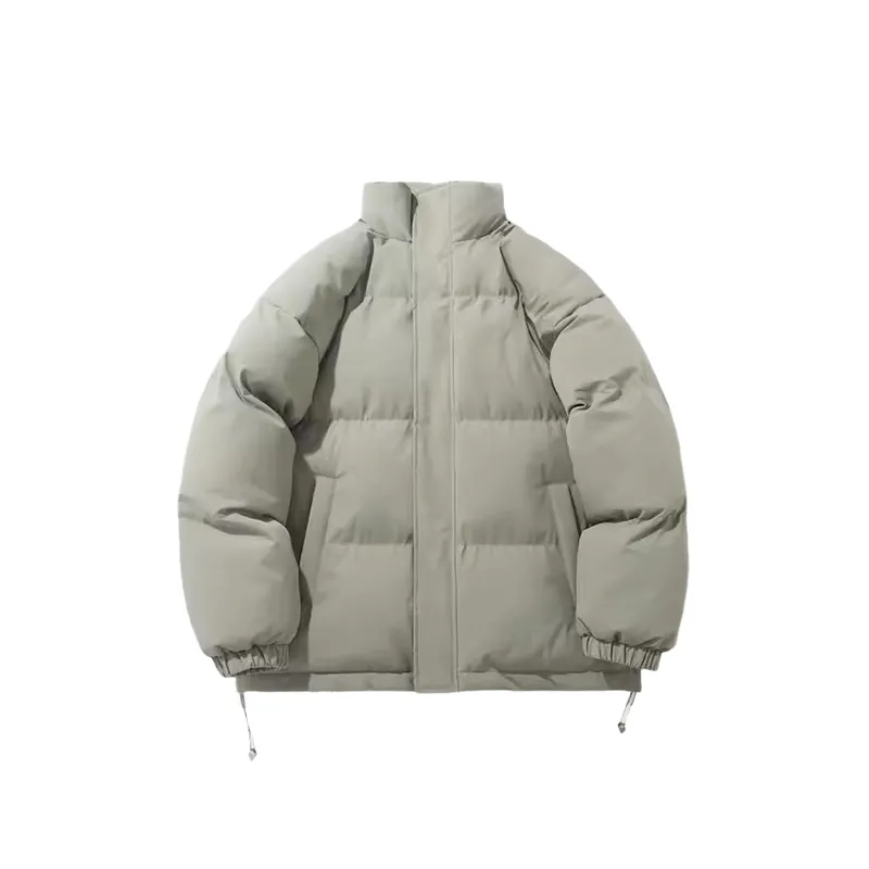 Simple Loose Polyester Quilted Jacket-15
