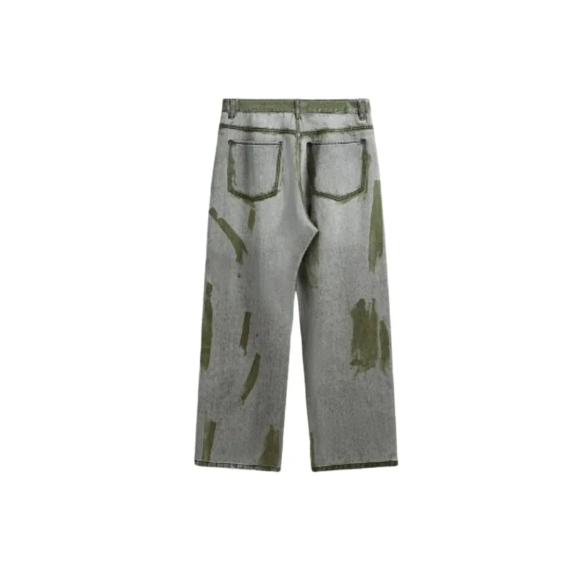 Fashion Contrast Color Jeans-1