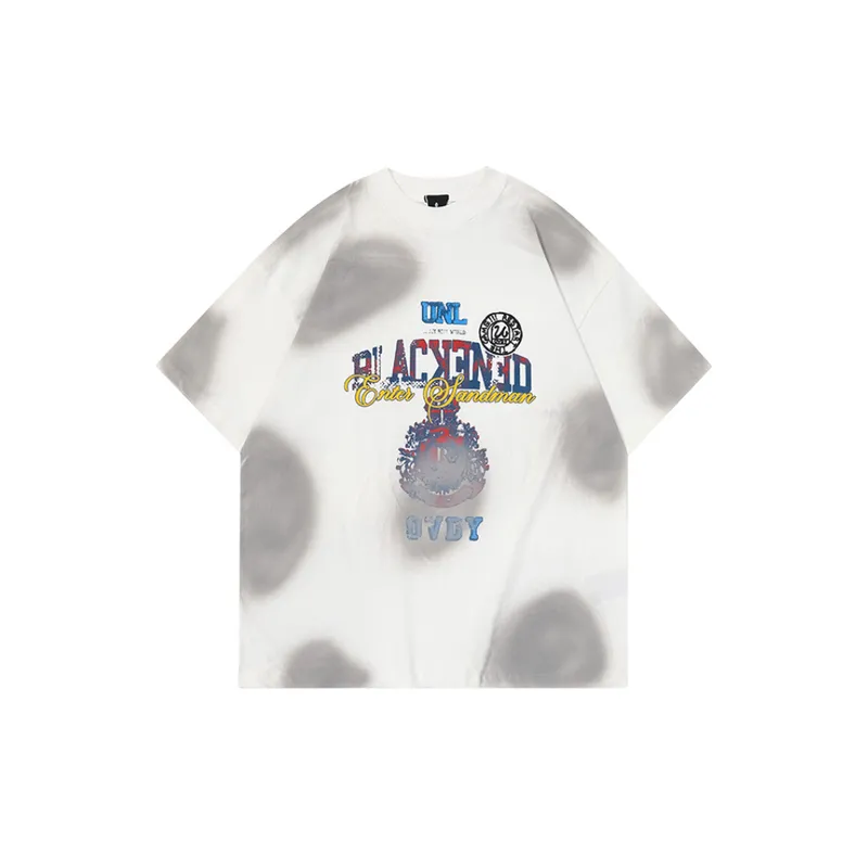 Trendy Retro Hand Painted Street T Shirt-0