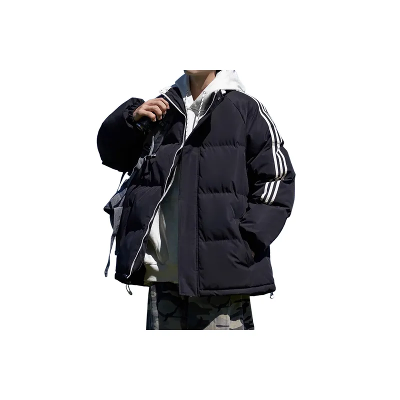 Loose Warming Blended Synthetic Fabrics Quilted Jacket-10