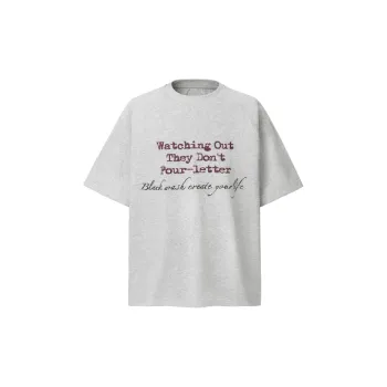 Street Loose Cotton Blended Fabric T Shirt