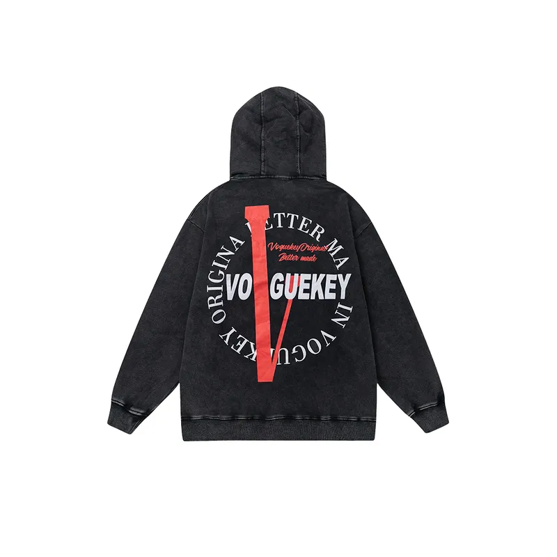 New Loose Terry High Street Hooded Pullover Vests-5