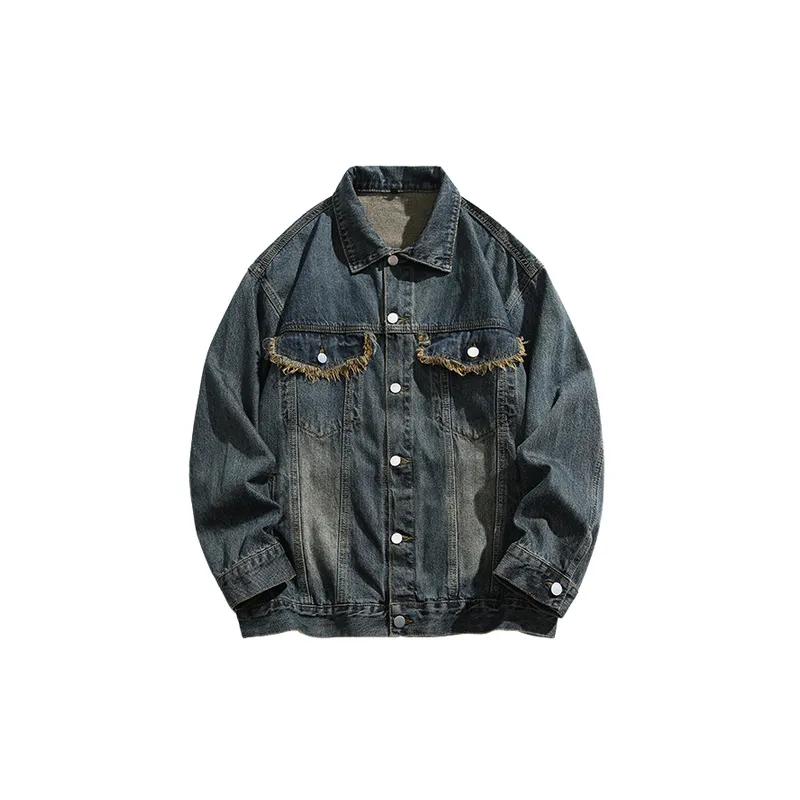 Street Retro Cotton Blended Fabric Jacket-8