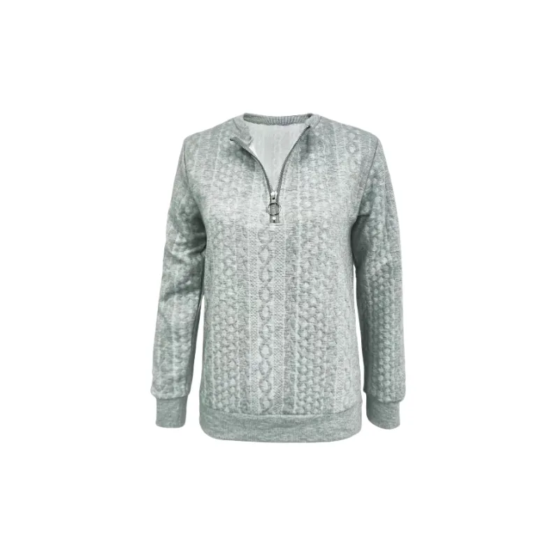 Fashionable Warm Polyester Sweatshirt Women-0