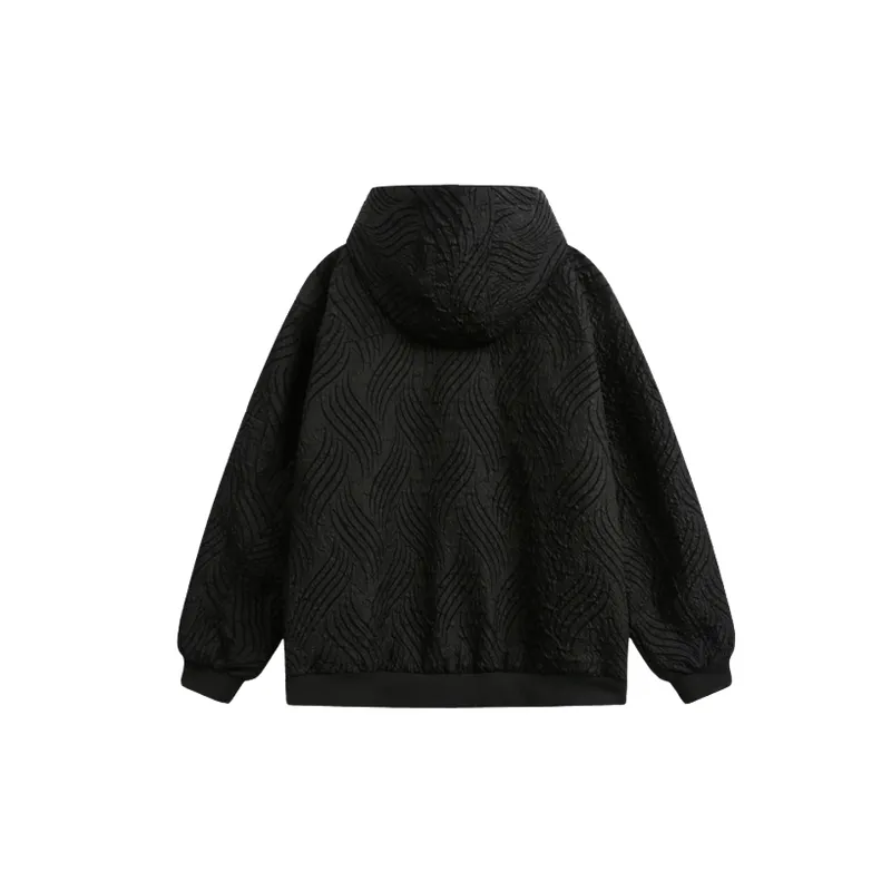 Loose Casual Blended Synthetic Fabrics Jacket-1