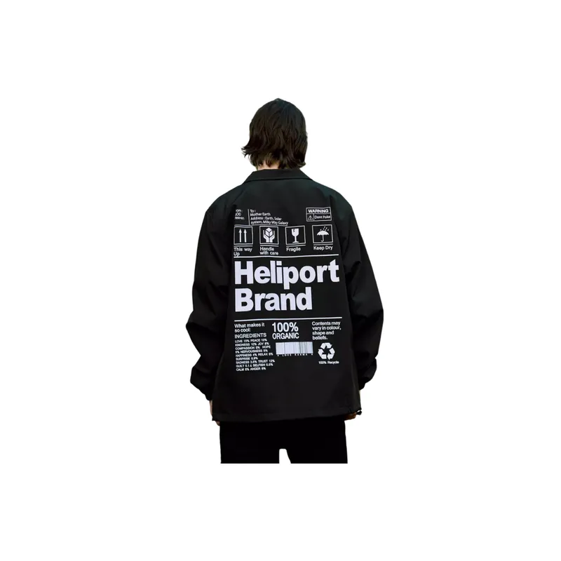 HELIPORT Aprons Eco Cycle Coach Jacket All Match Loose Charge Top-1