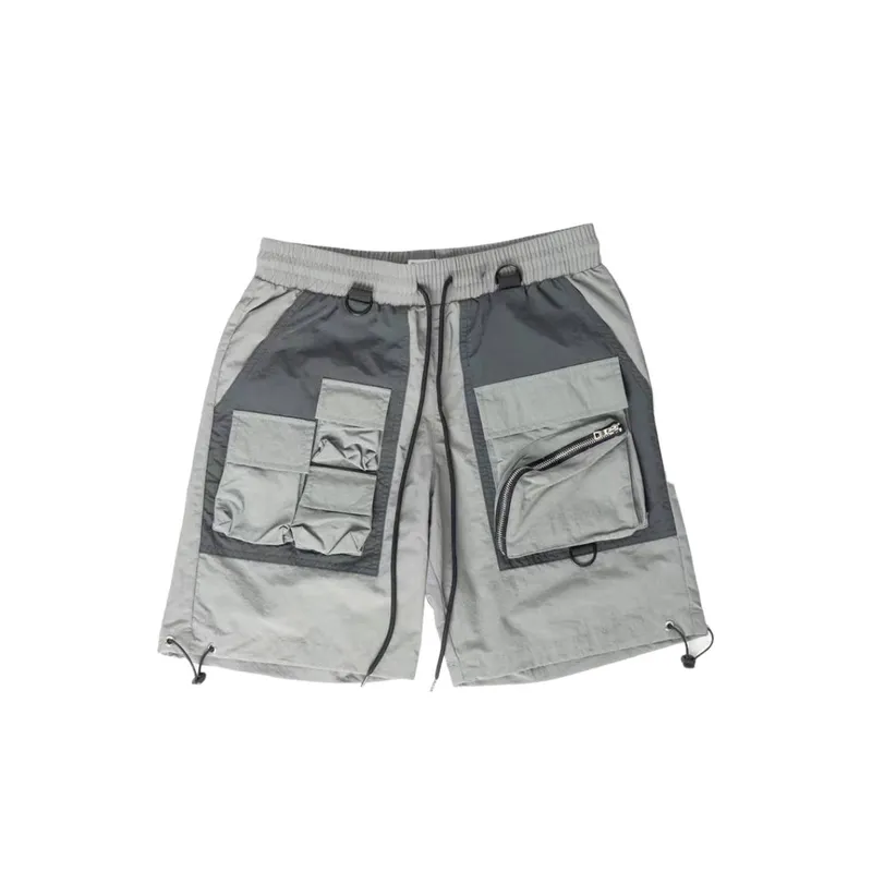 Multi Pocket Loose Casual Shorts-3