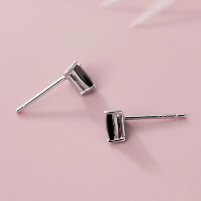 Simple Rhinestone Ear Stud Women-4