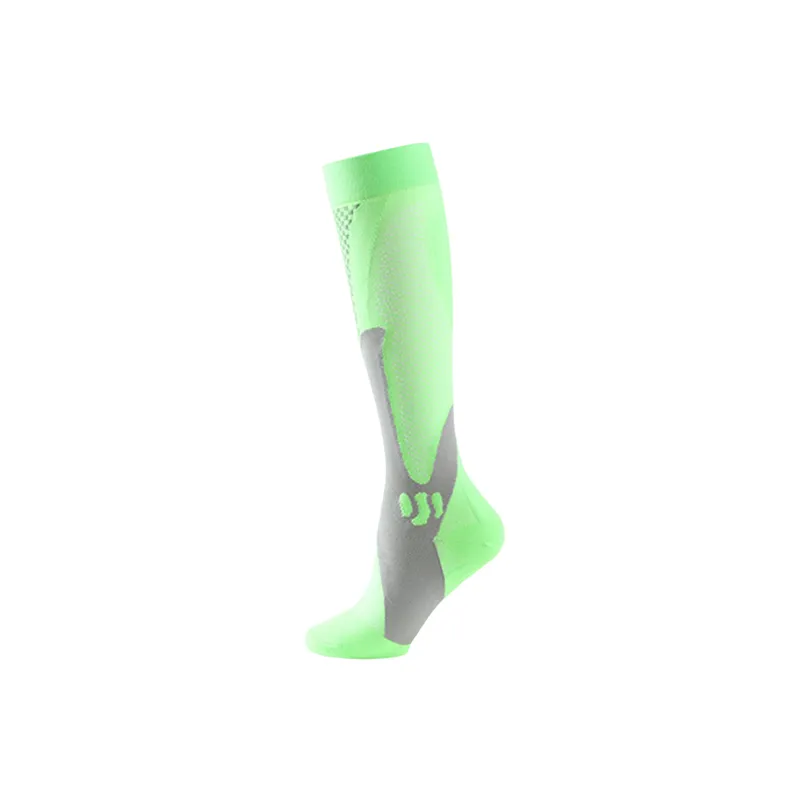 Sporty Simple Nylon Yarn Mid Calf Sock-1