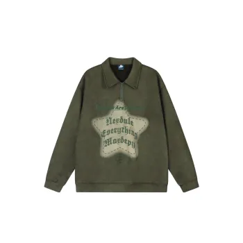 New Arrival Trendy Brand Letter Five Star Collar Pullover Hoodie