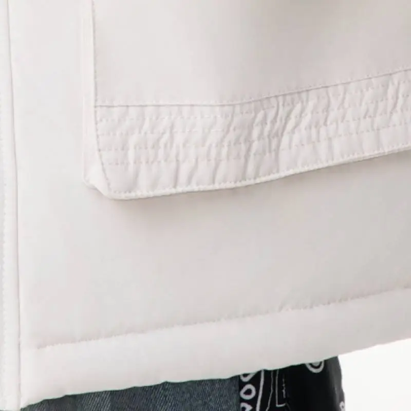 Casual Plain Blended Synthetic Fabrics Quilted Jacket-9
