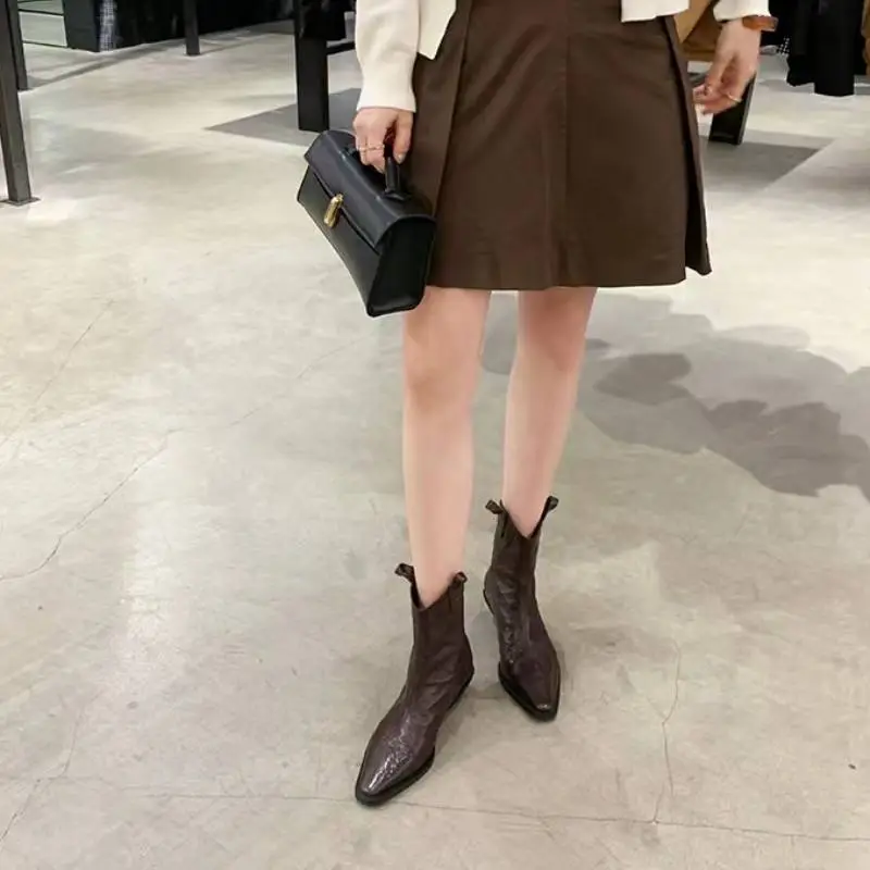 Retro Funky Ankle Boots-1