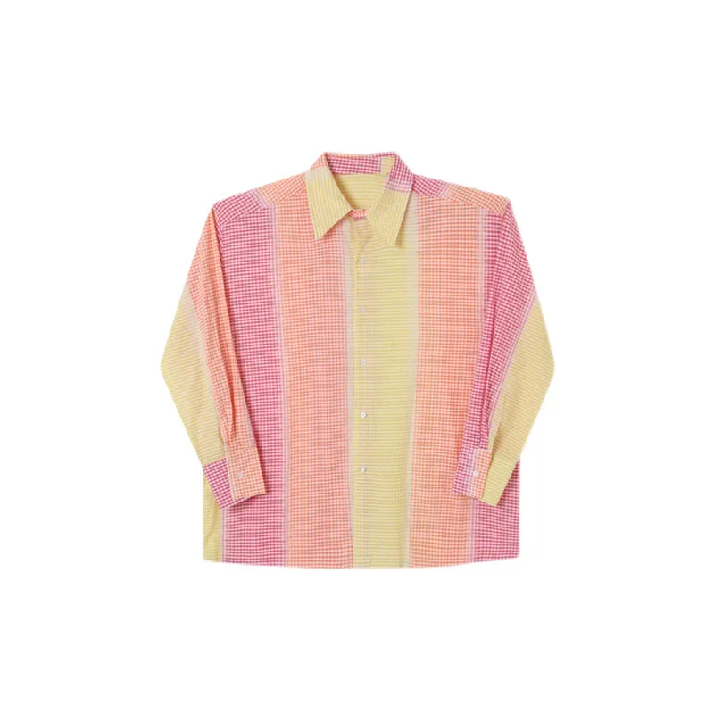 Casual Rainbow Long Sleeved Shirt-0