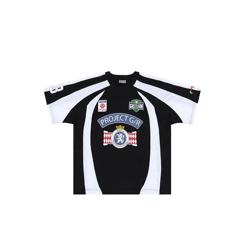 Patchwork Loose Retro Jersey-0