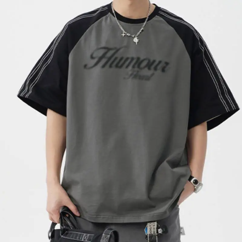 Casual Letter 100% Cotton T Shirt-12
