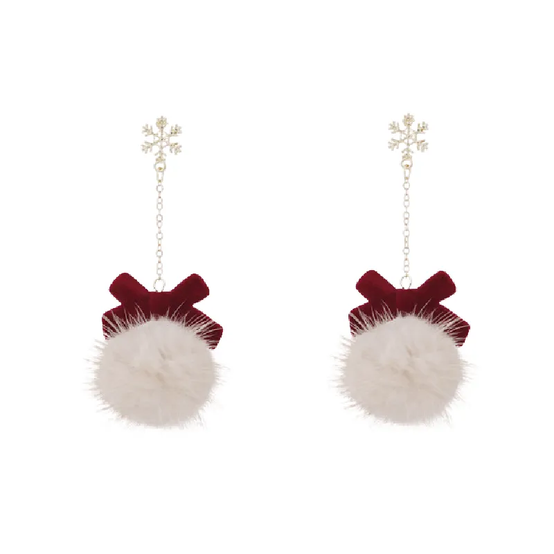 Fashionable Fringe Bow Earring-0