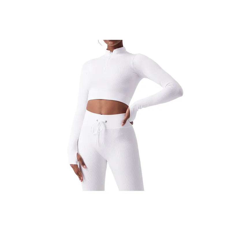 Basics Simple Blended Synthetic Fabrics Fitness Clothing Women-0