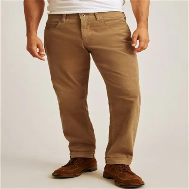 Simple Loose Cotton Blended Fabric Casual Pants-4