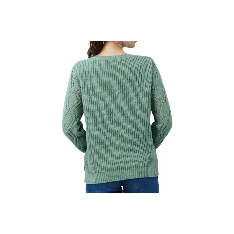 Casual Geometric Polyester Sweater Women-3