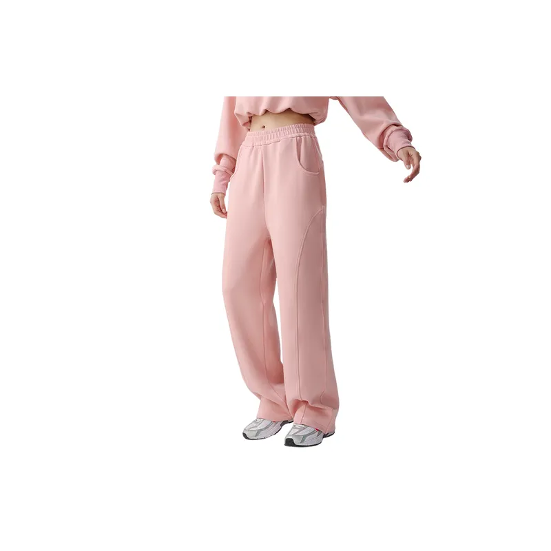 Simple Loose Polyester Casual Pants Women-12