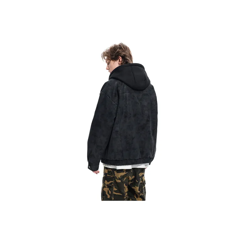 Retro Distress PU Jacket-3