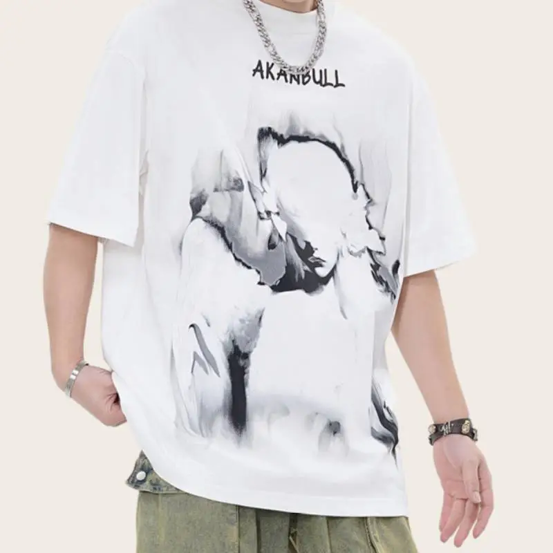 Casual Loose Combed Cotton T-Shirt-5