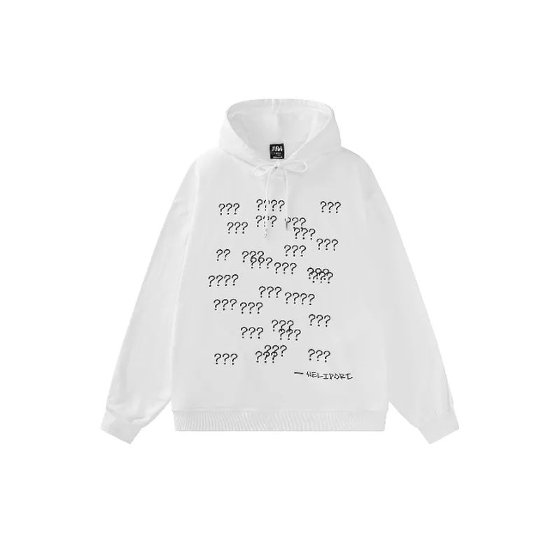 HELIPORT Apron Question mark HoodieLoose Personality Loose Jacket-4