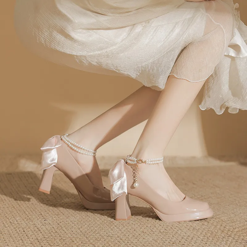 Casual Waterproof High Heels-5