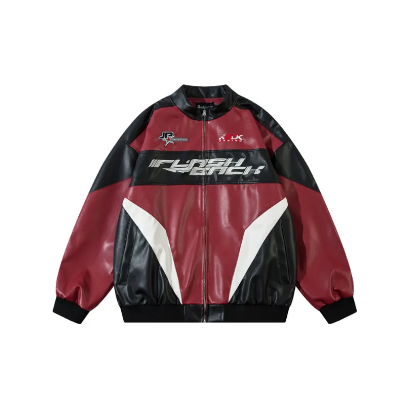 Casual Fashionable Leather Jacket-0