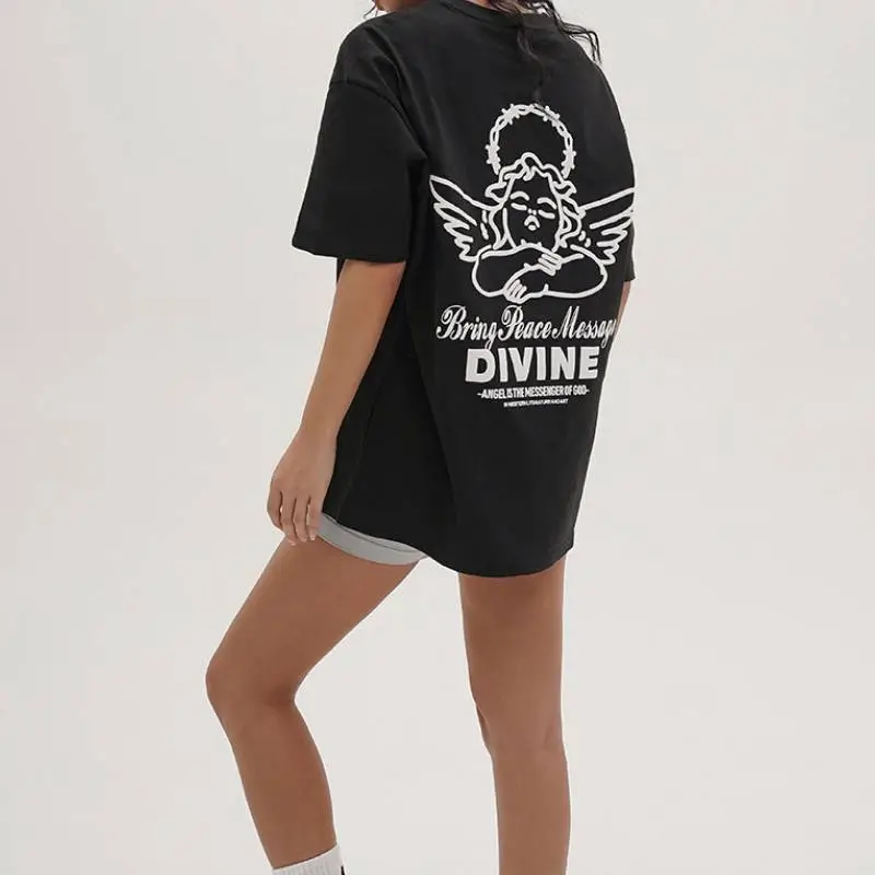 Funky Loose 100% Cotton T Shirt-9