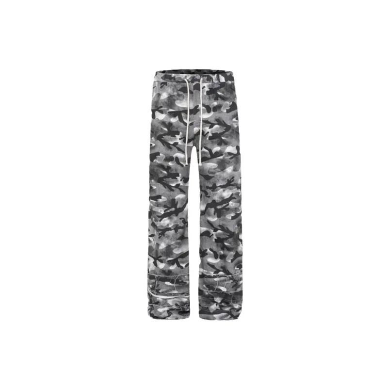 Retro Casual Straight Leg Jeans-0