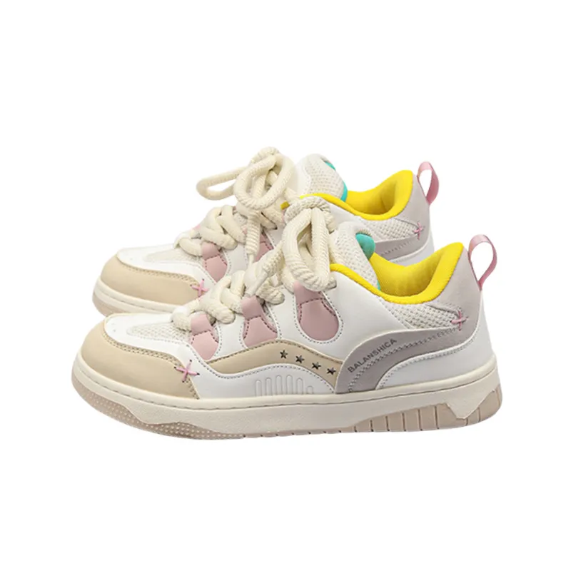 Breathable Thick soled Increased Mori Style Bread Shoes-4